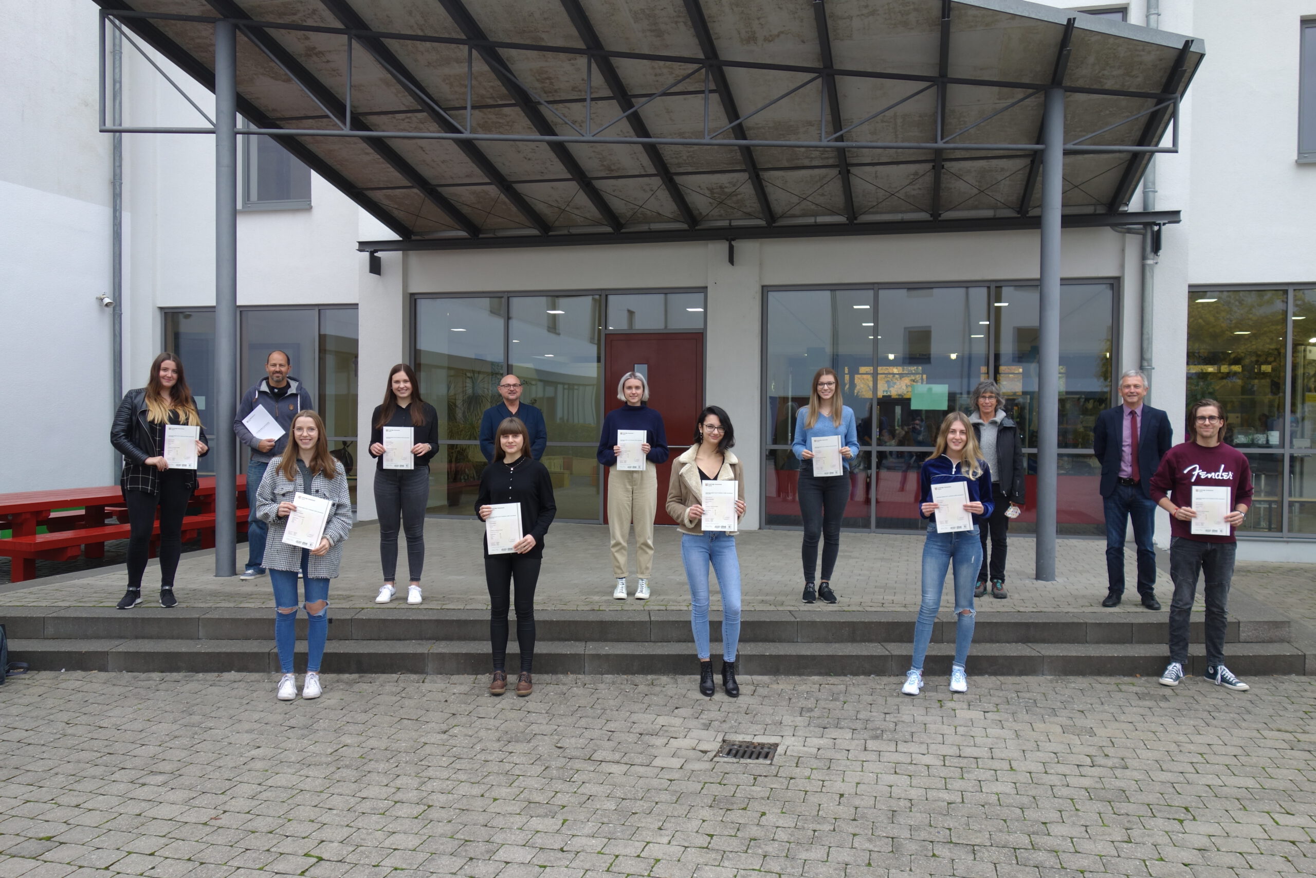 Die erfolgreichen Teilnehmerinnen und Teilnehmer an der CAE Prüfung